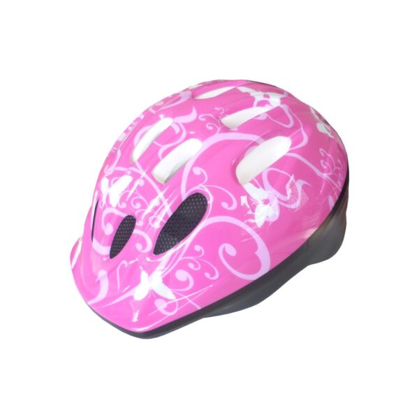 Casco bambina PDR BUTTERFLY, colore fuxia/bianco