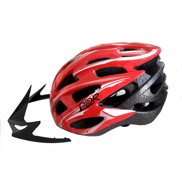 Casco adulto PDR MV88, colore rosso/bianco