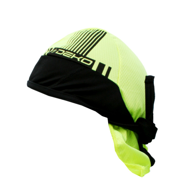 Bandana estiva modello Style colore giallo fluorescente/nero