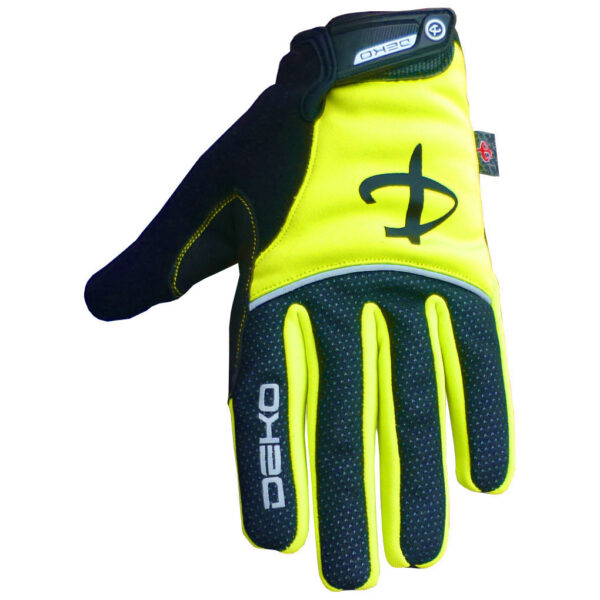 Guanti DEKO TECH colore giallo fluorescente/nero