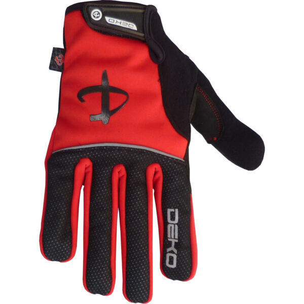 guanti deko tech colore rosso nero