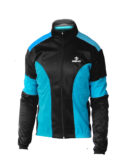 Giubbino ciclista DEKO LEADER, colore azzurro/nero