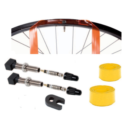 Set conversione tubeless flap + valvola misura 27.5″