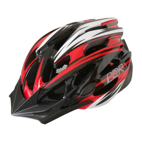 Casco adulto PDR MV29, colore rosso/nero/bianco