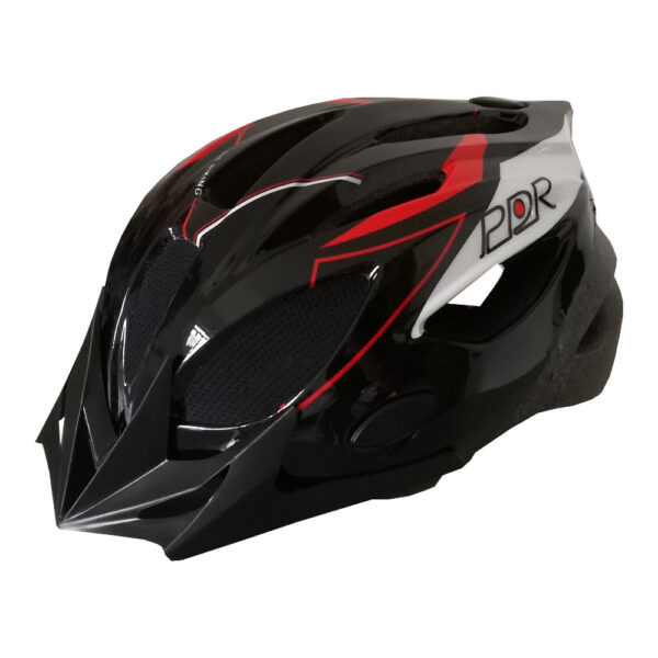 Casco adulto PDR MB11, colore nero/bianco/rosso