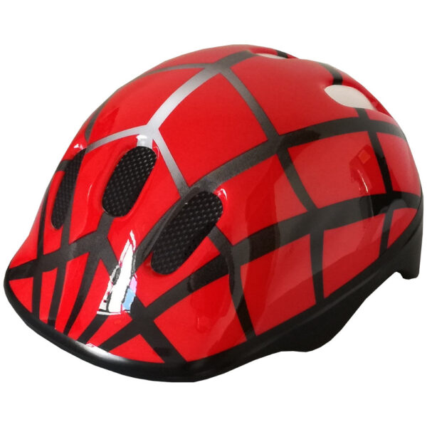 casco bambino pdr spider rosso