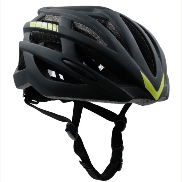 Casco adulto PDR CITY, colore nero opaco/giallo lime