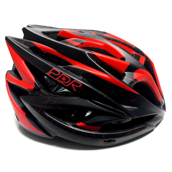 Casco adulto PDR HB-20, colore nero/rosso