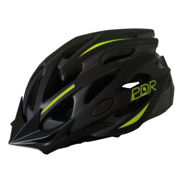 casco pdr mv29 nero opaco giallo fluorescente