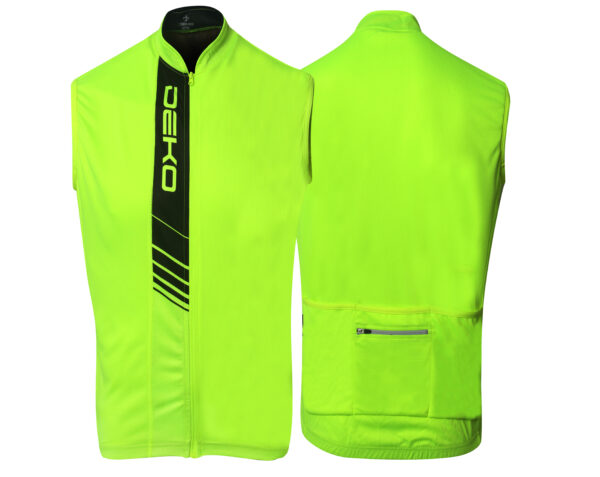 SMANICATO CICLISTA ESTIVO DEKO SPORTS EVOLUTION GIALLO FLUORESCENTE